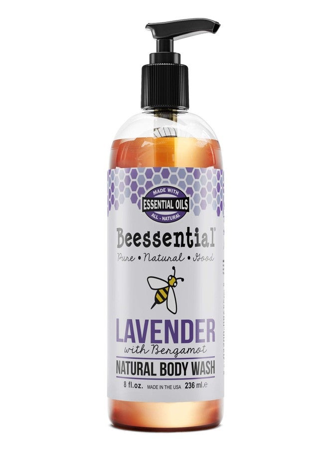Beessential Natural Body Wash, Lavender | Sulfate-Free Bath and Shower Gel with Essential Oils for Men & Women, 8 oz - Image 1